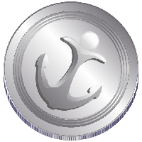 Silver coin logo