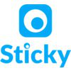 Sticky logo